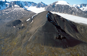The volcano Sverrefjellet